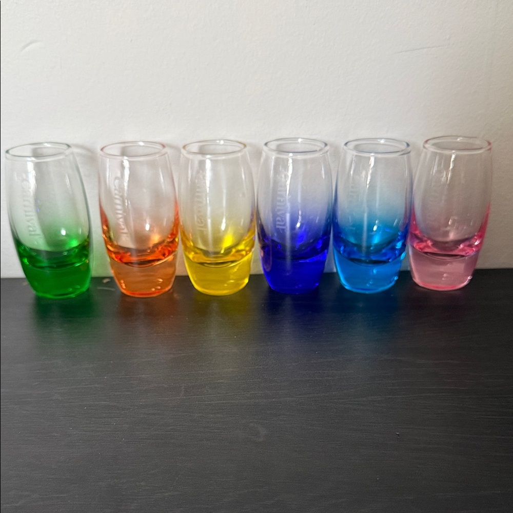 Carnival Cruise Line set of 6 shot glasses